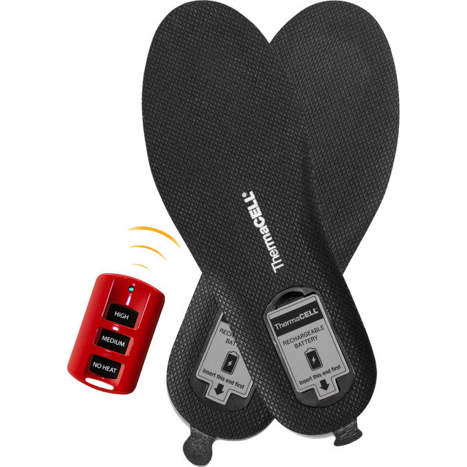 Стельки с подогревом Thermacell HW20-XXL (43–45), съемные аккумуляторы, зарядка, пульт и чехол